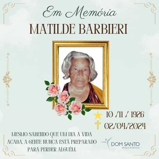 Obituário: Matilde Barbieri