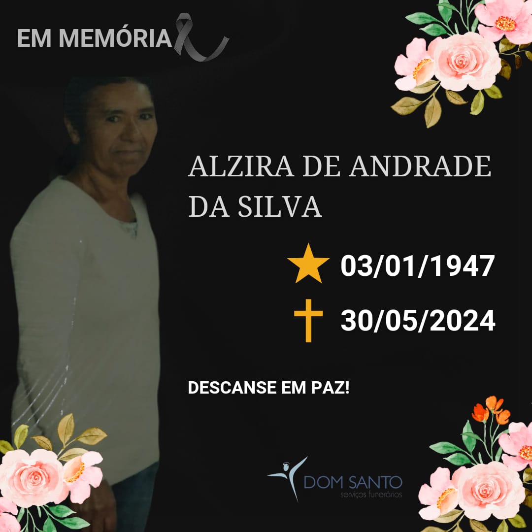 Obituário: Alzira de Andrade da Silva