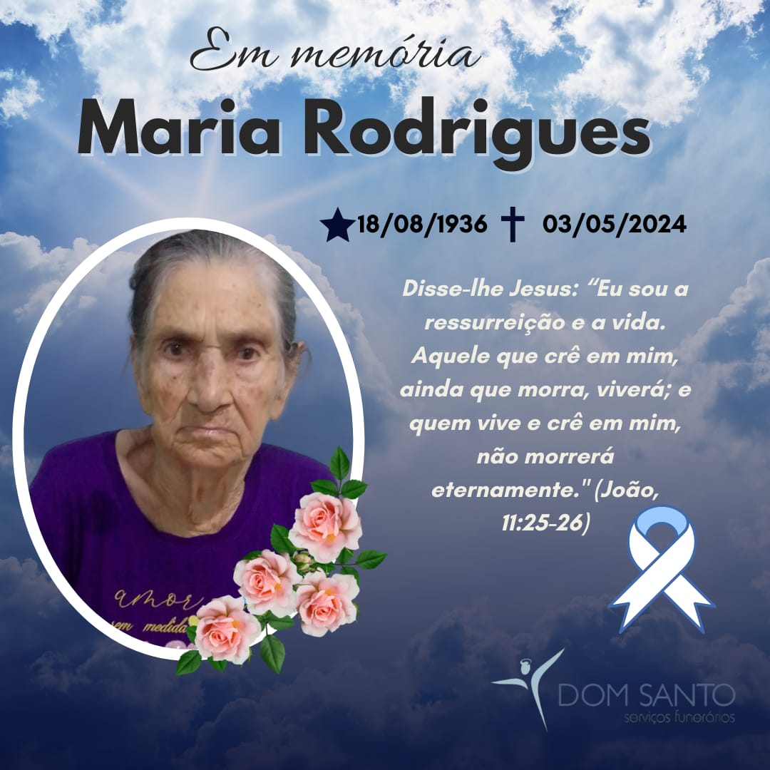 Obituário: Maria Rodrigues
