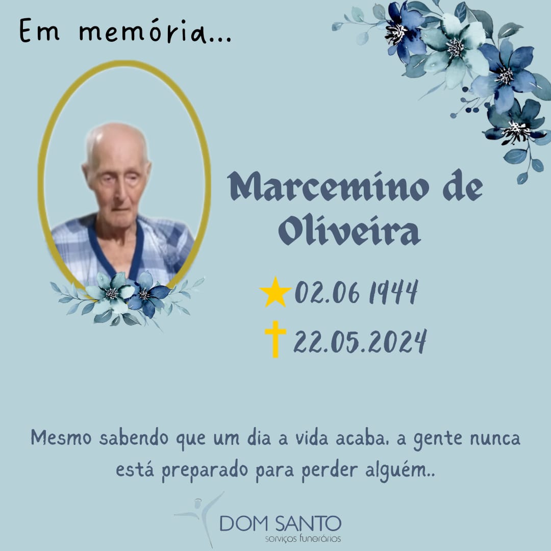 Obituário:Marcemino de Oliveira