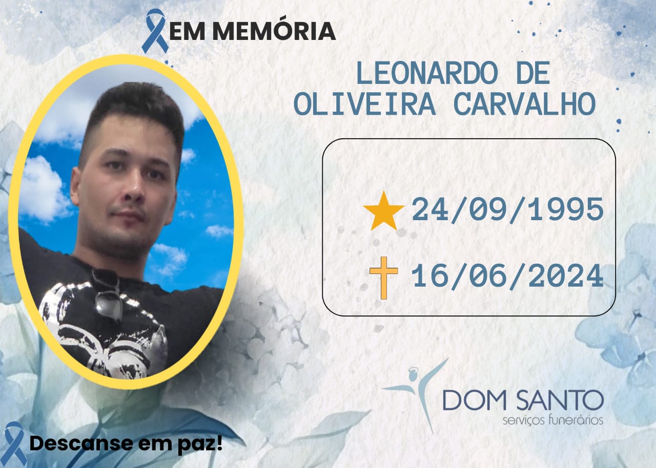 Obituário: Leonardo de Oliveira Carvalho