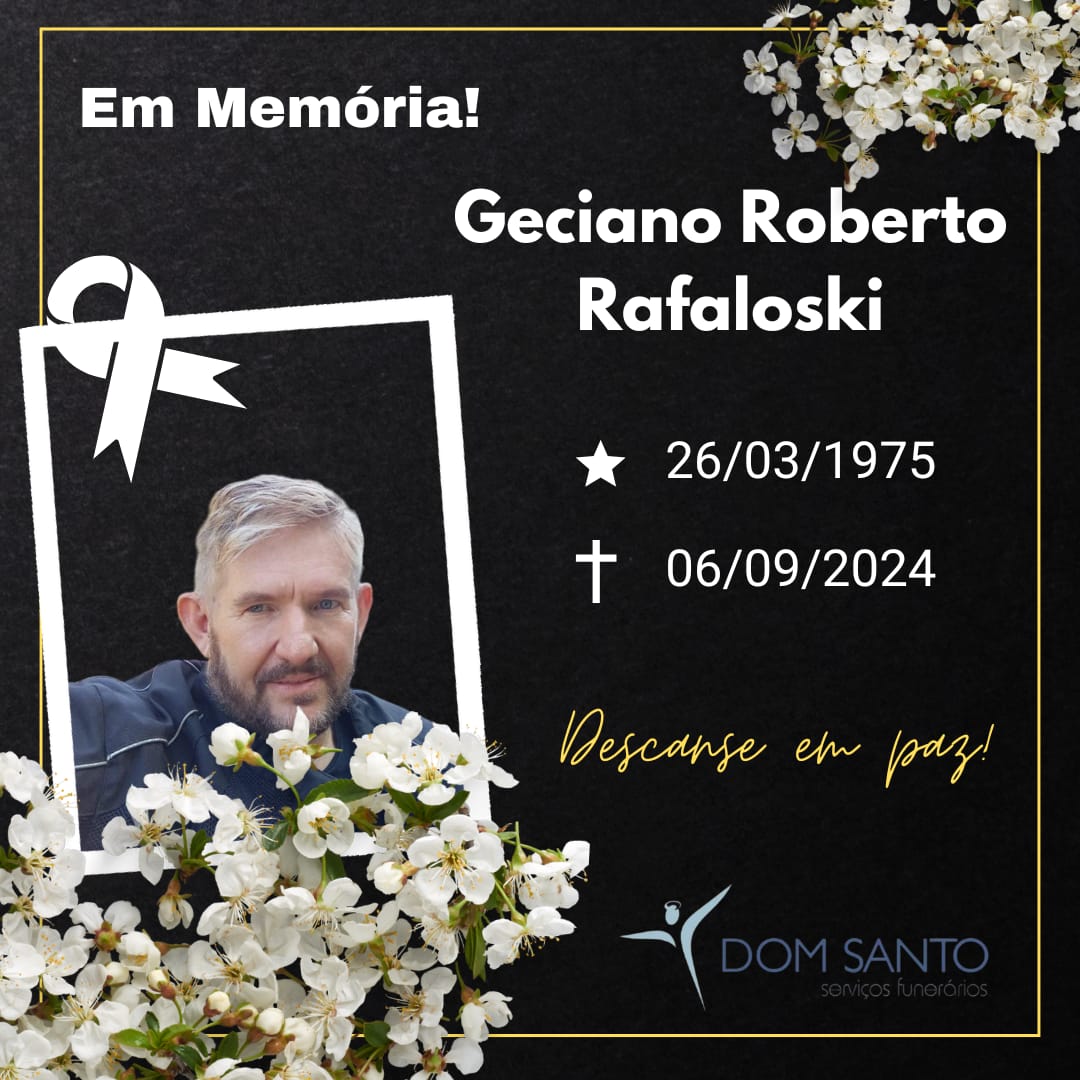 Obituário: Geciano Roberto Rafaloski